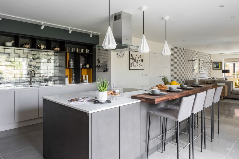 Altrincham Family Home | Concrete kitchen | Interior Designers